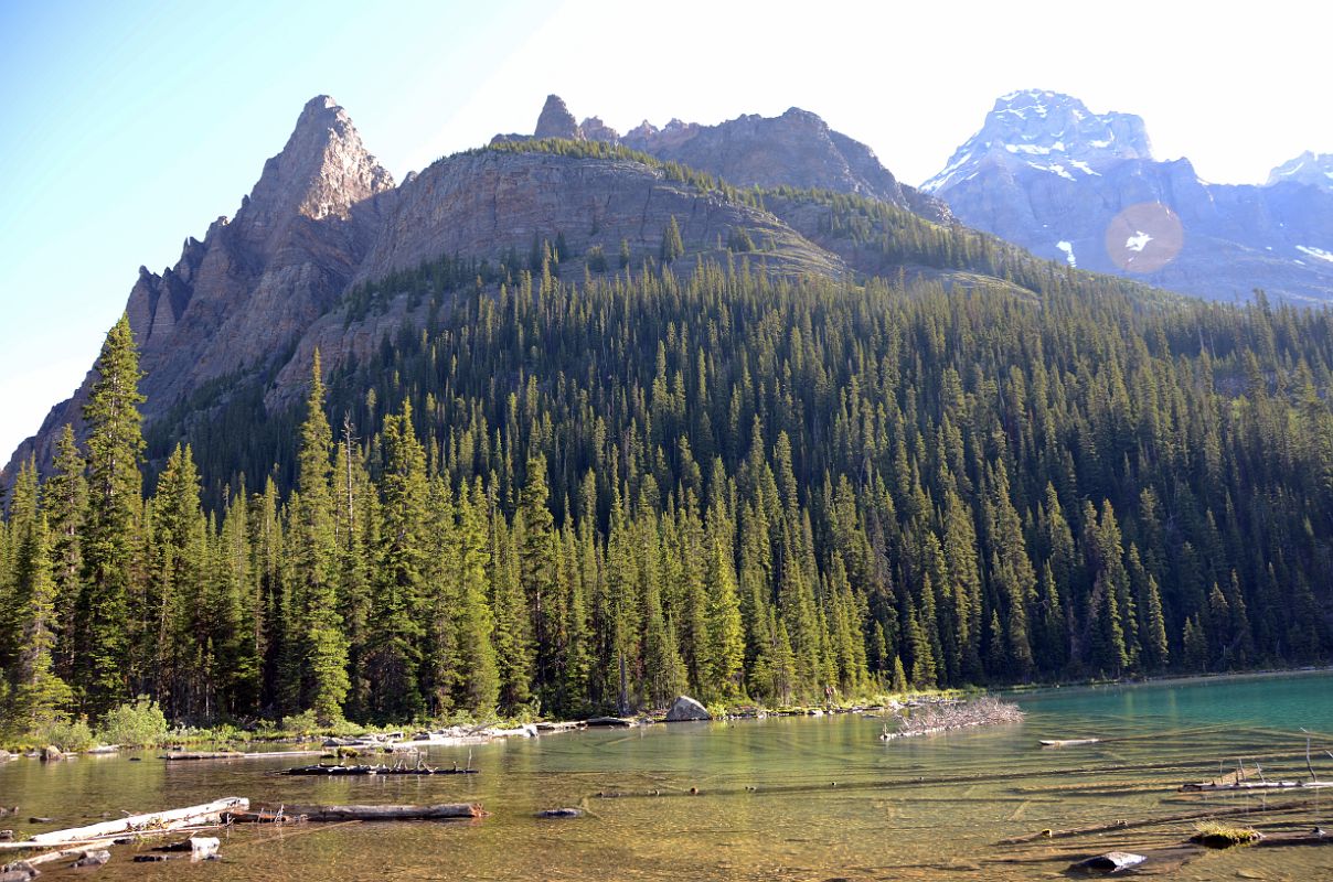 05 Wiwaxy Peaks and Mount Huber Tower Above Lake O-Hara Morning